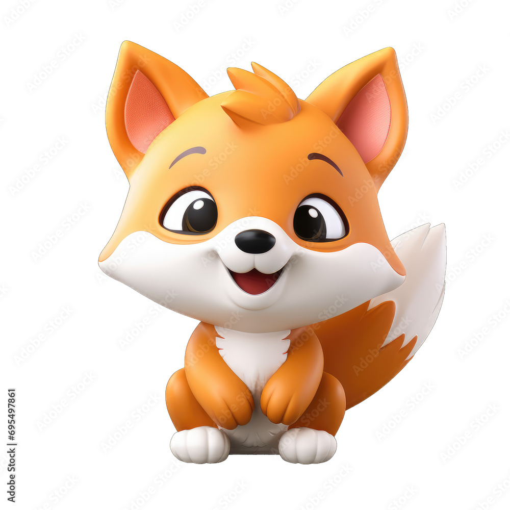 Memoji happy fox isolated on transparent and white background. PNG transparent, emoji Memoji happy fox isolated on transparent and white background. PNG transparent, emoji