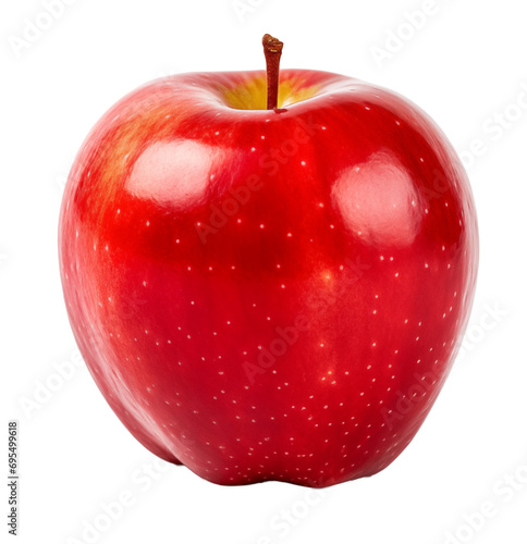 A red apple with white dots photo