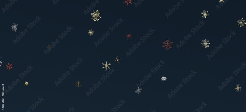 Heavenly Showers: 3D Colorful Stars Rain Illustration Transcends Imagination
