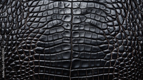 Black crocodile leather texture.
