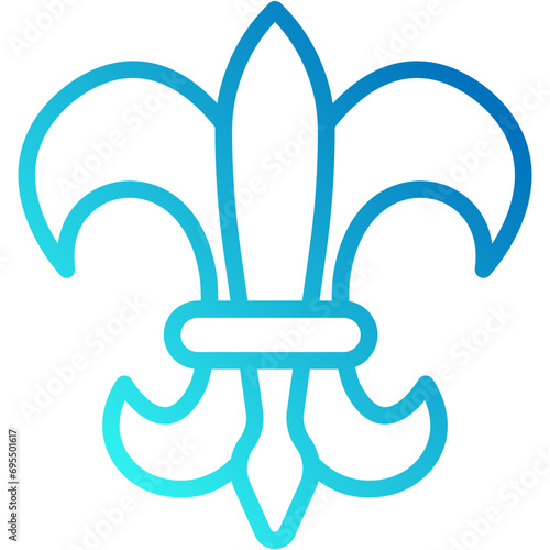 fleur de lis vector design .svg