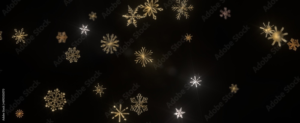 Snowflakes - With Realistic Snowflakes Overlay On Light Silver Backdrop. Xmas Holidays Snowflakes - With Realistic Snowflakes Overlay On Light Silver Backdrop. Xmas Holidays