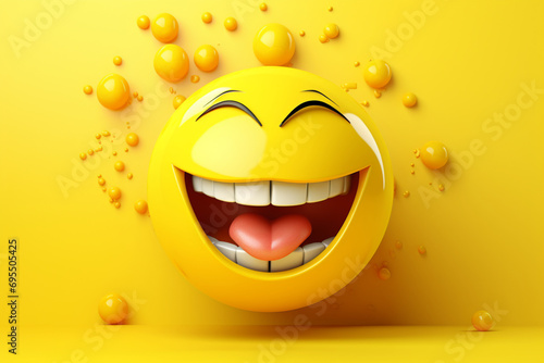 smiley face with a smile