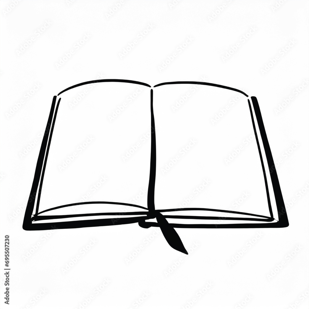 open book with bookmark open book with bookmark