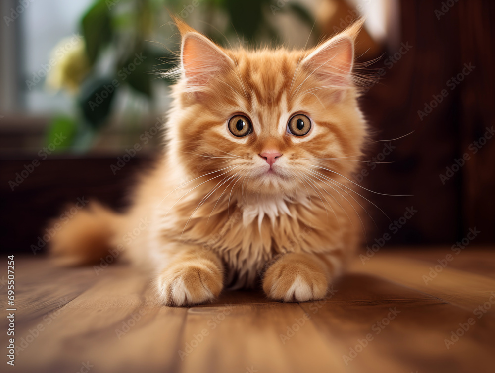 little cat on the floor little cat on the floor