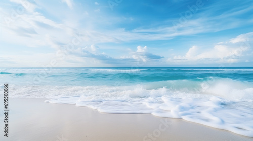 Pristine tropical beach, day, calm sunny weather