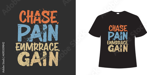 Gym T-shirt design for fitness workout. Typography gym poster vector graphic fit svg motivation quotes png eps muscle body apparel bodybuilding tee an