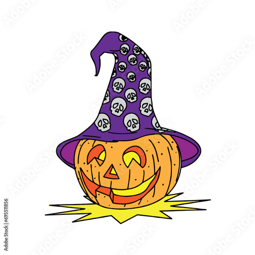Halloween Vector Pumpkin Illustration