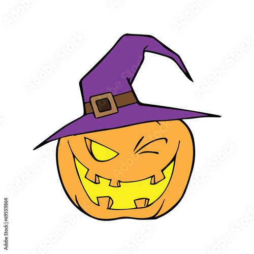 Halloween Vector Pumpkin Illustration
