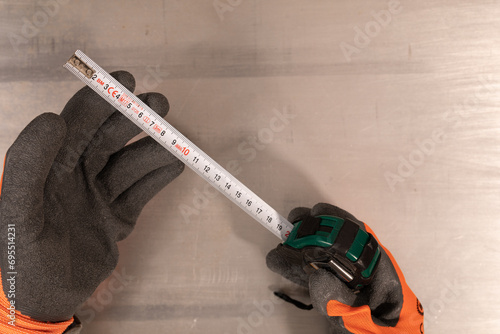 tape measure isolated on white