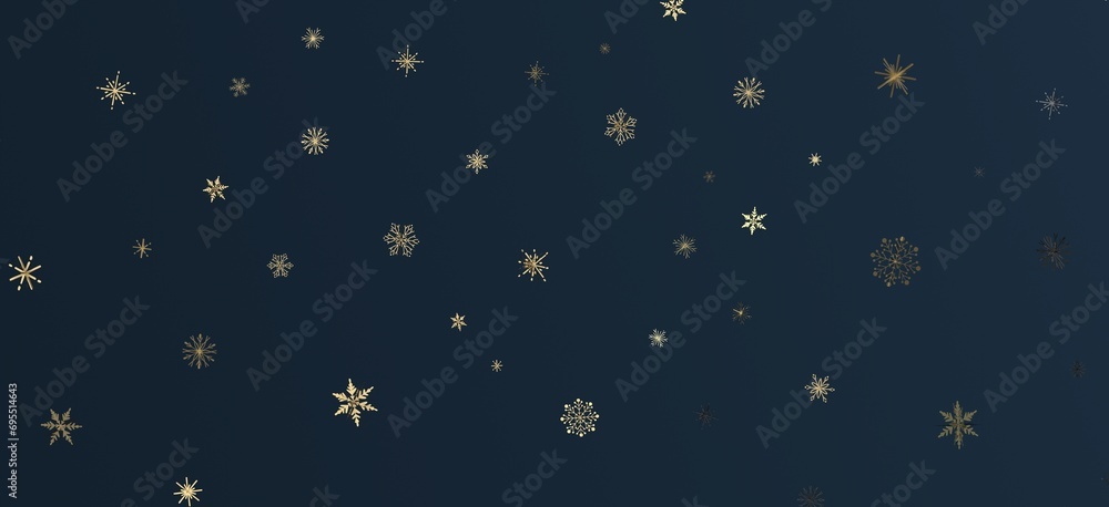 Naklejka premium Astral Symphony: 3D Illustration Brings a Shower of Colorful Stars
