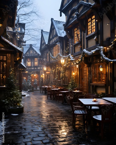 Christmas in the old town of Strasbourg  Alsace  France