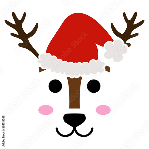 Reindeer in Santa Hat