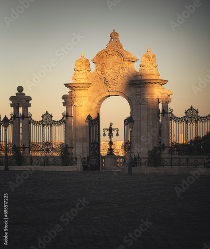 Detail of the gate to the Buda castle