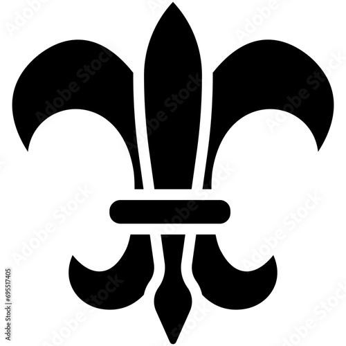 fleur de lis vector design .svg