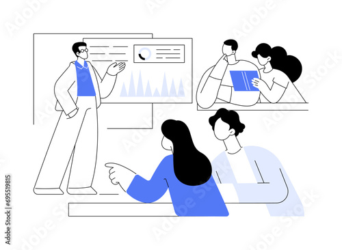 Project presentation isolated cartoon vector illustrations.