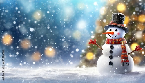snowman on the snow © Dorothy Art