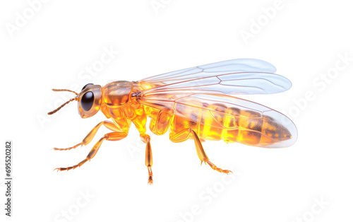 The Soft Twinkle of a Firefly Isolated on Transparent Background PNG.