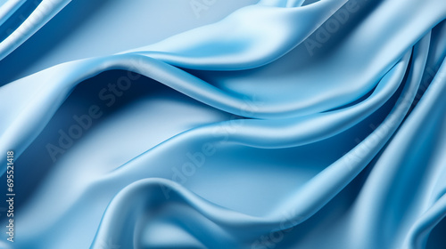 Flowing clothes with blue background, 3d rendering. Computer digital drawing.