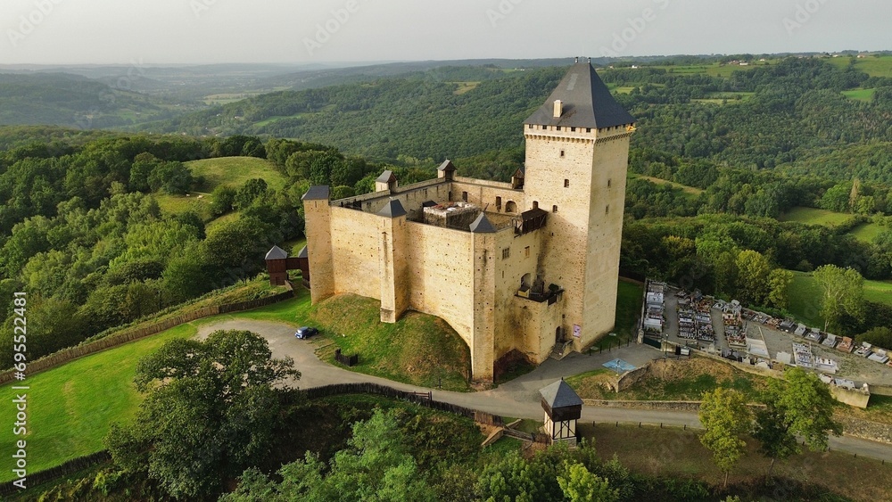 drone photo Château de Mauvezin france europe