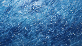 Blue glitter texture of many sparkles, sequins in wave form at the background. High quality illustration