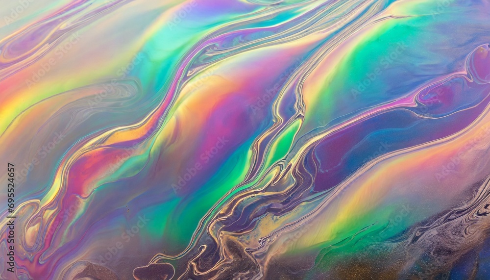 iridescent abstract liquid marbeled background texture