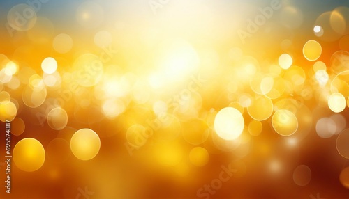 a blurred golden warm yellow and orange abstract sunny summer sky background illustration