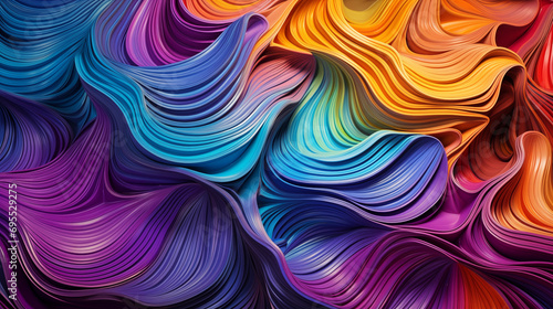abstract colorful background with waves