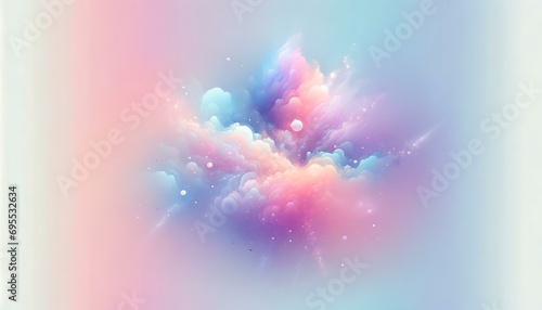 Gradient color background image with a dreamy pastel galaxy theme