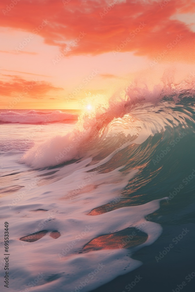 A beautiful vertical waves background image A beautiful vertical waves background image