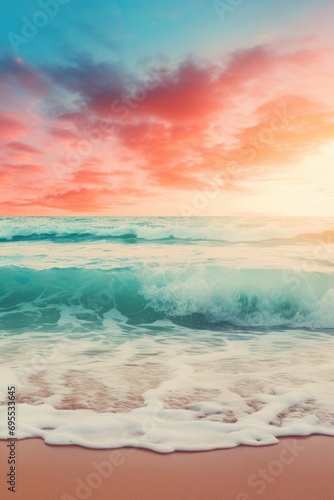 A beautiful vertical waves background image