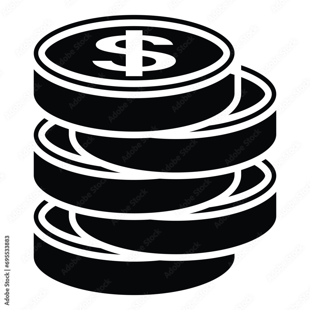 Coin icon design, illustration design Coin icon design, illustration design