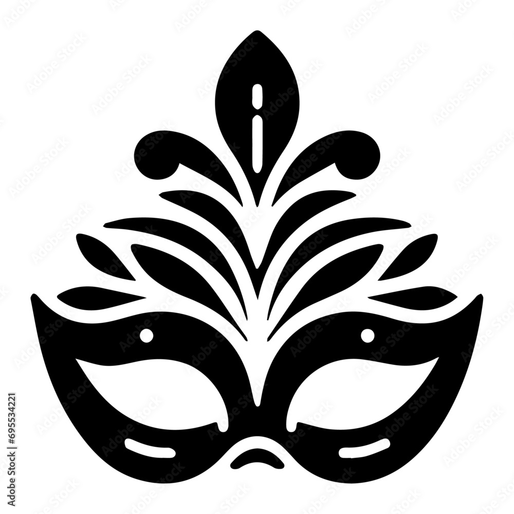 Beautiful Female Mask vector icon art illustration, mask icon vector art, modern and stylish mask Beautiful Female Mask vector icon art illustration, mask icon vector art, modern and stylish mask