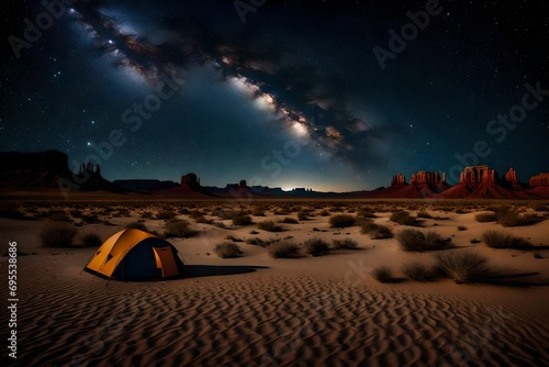 Camp among sand dones