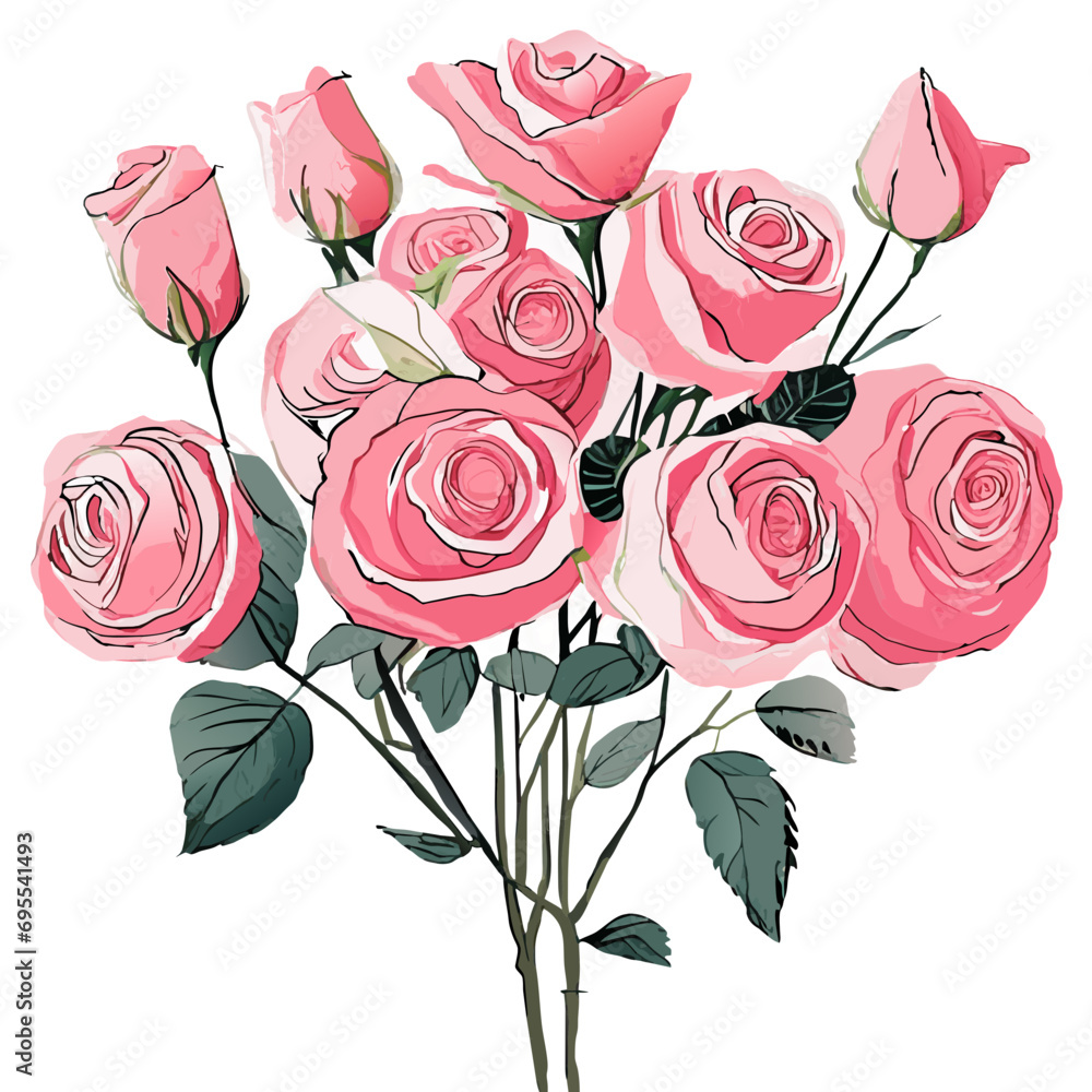 bouquet of pink roses bouquet of pink roses