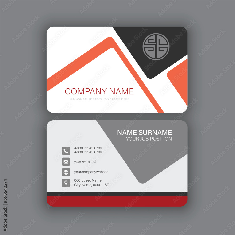 Fototapeta premium Professional and Creative Business Card Template