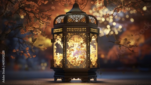 lantern in the night