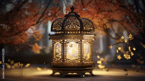 lantern in the night