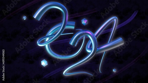 Typography Brilliance: 3D Letters in 2024