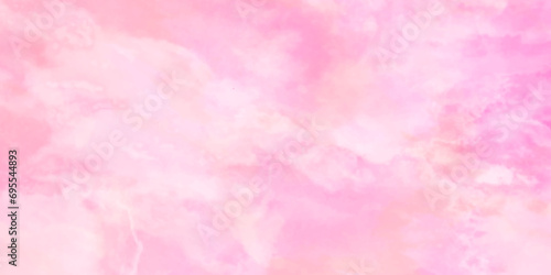soft and cloudy lovely and beautiful bright and shiny pink texture, multicolor watercolor paper textured illustration with splashes, Creative paint gradients, splashes and stains for presentation.