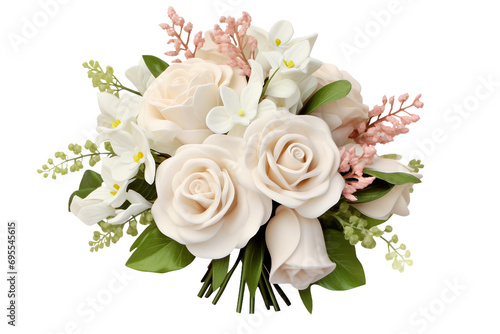 Classic Bouquet White Isolated on a transparent background © Khaqan