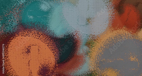 Obraz na płótnie Abstract Grunge Background Graphic Watercolor Stylization on Textured Canvas of Chaetic Strokes of Paint Spots w salonie