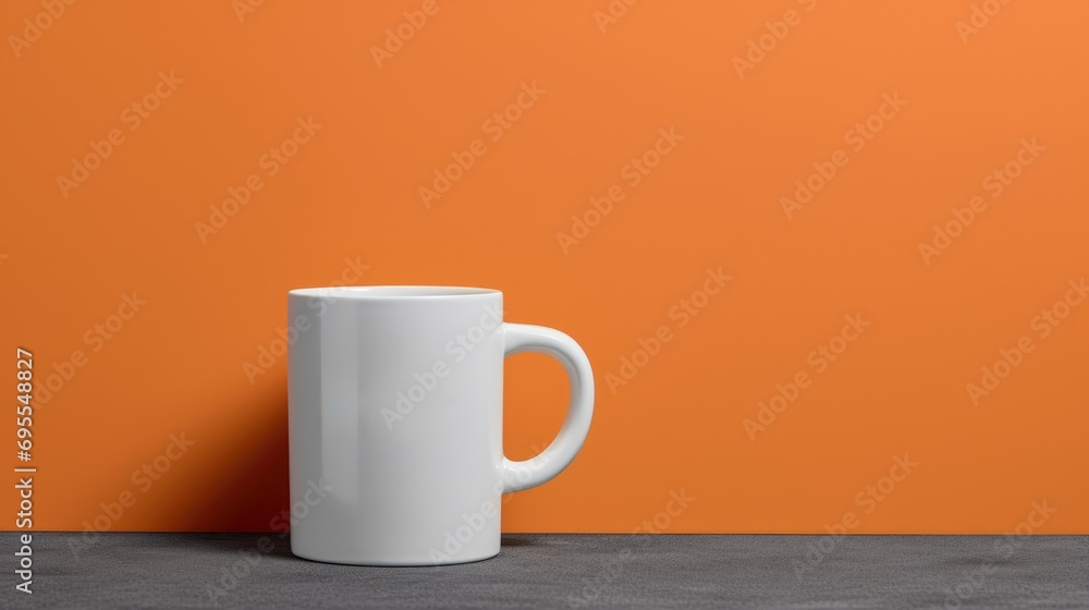 A cup of coffee with a document and office supplies on a desk. A cup of coffee with a document and office supplies on a desk.