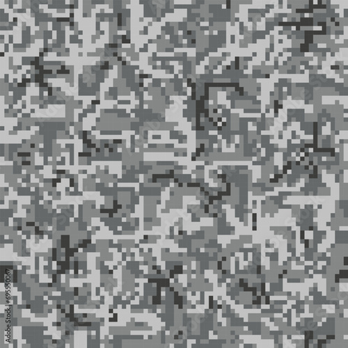 Digital pixel camouflage seamless pattern for your design.
