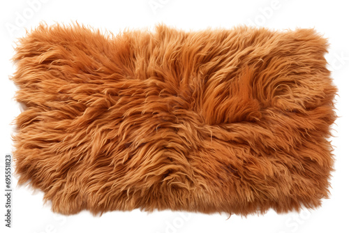 Soft Shaggy Rug White on a transparent background photo