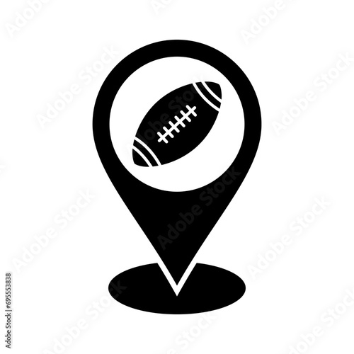 american football map pin
