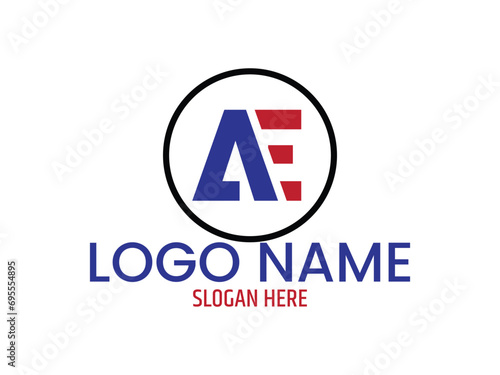 AE letter logo vector template