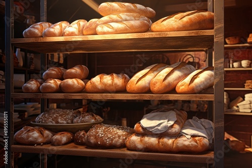  a bakery filled with lots of bread and loaves of loaves of loaves of loaves of loaves of loaves of loaves of loaves of loaves.
