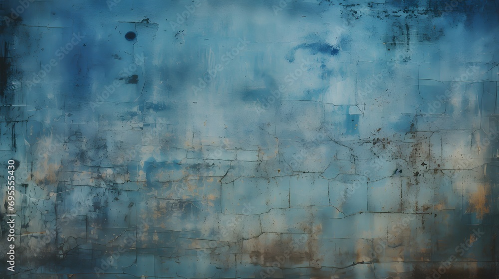 grunge texture blue wall background