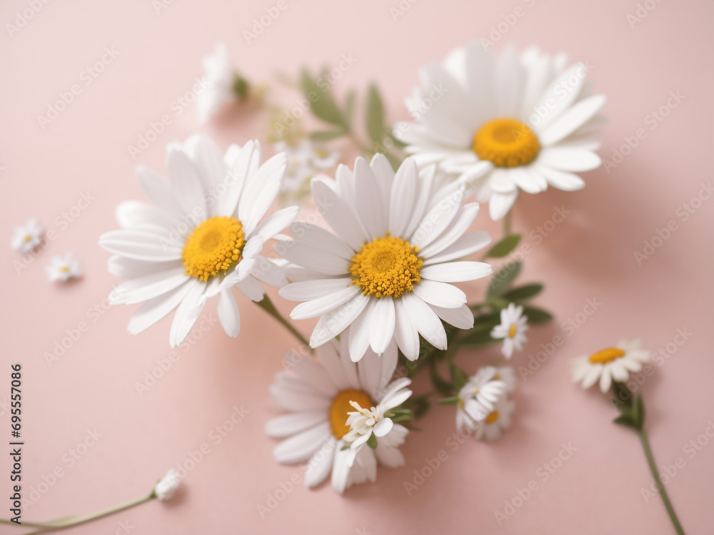 daisies on white background daisies on white background
